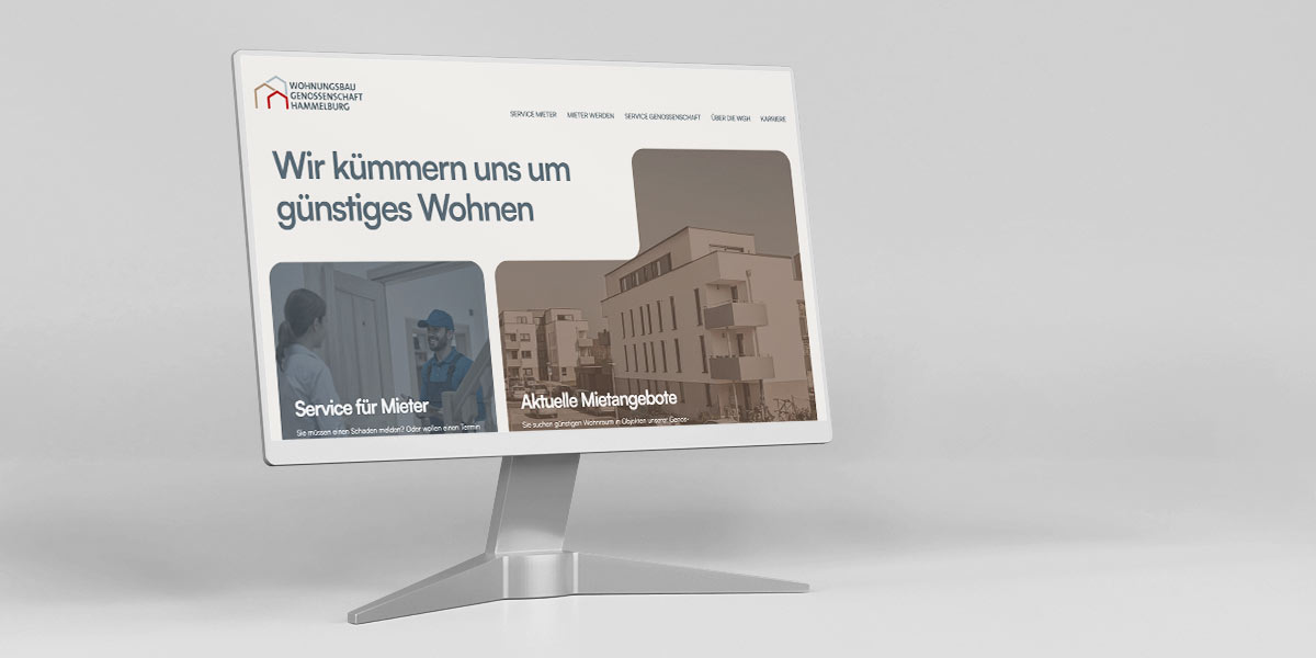 Website Wohnungsbaugenossenschaft Hammelburg