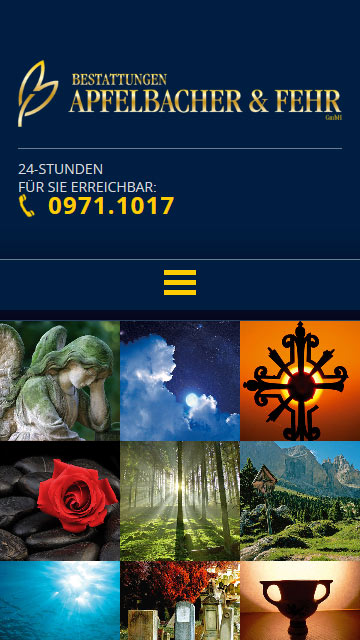 mobile Webdesign für Bestatter