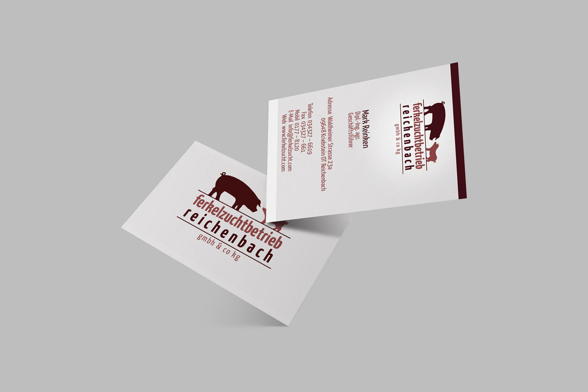 Visitenkarten Ferkelzucht Reichenbach