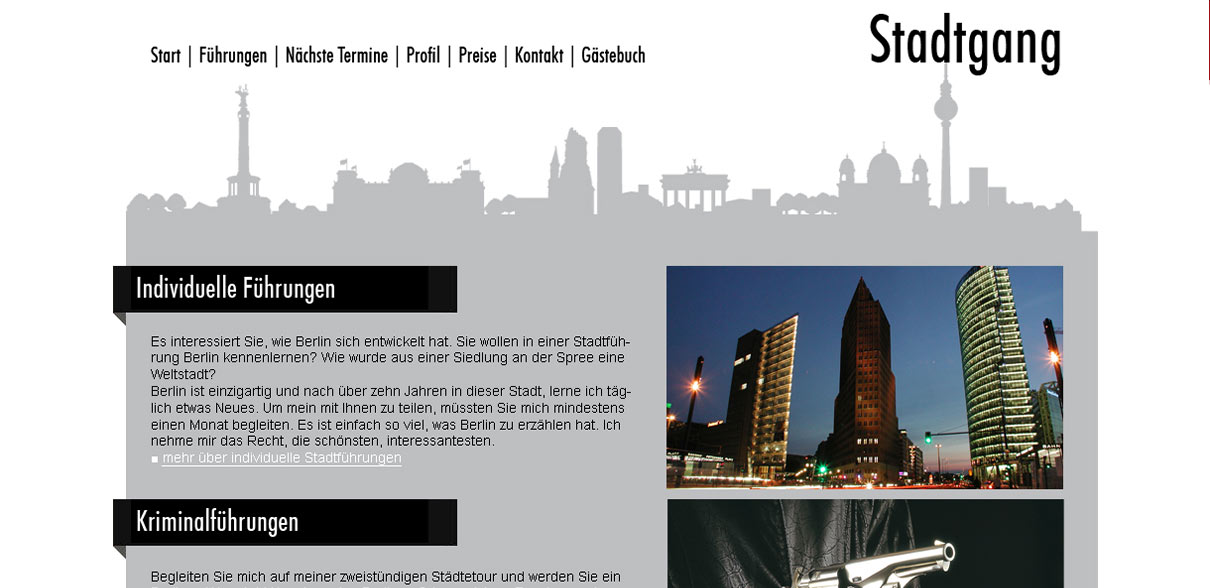 Stadtführer "Stadtgang" in Berlin | 2010