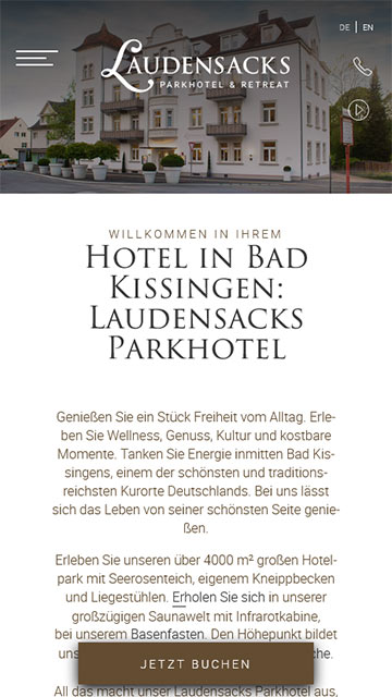 Mobilversion von laudensacks.de